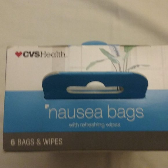 CVS Health Nausea Bags & Refreshing Wipes, NEW-Last ONE - Picture 1 of 4